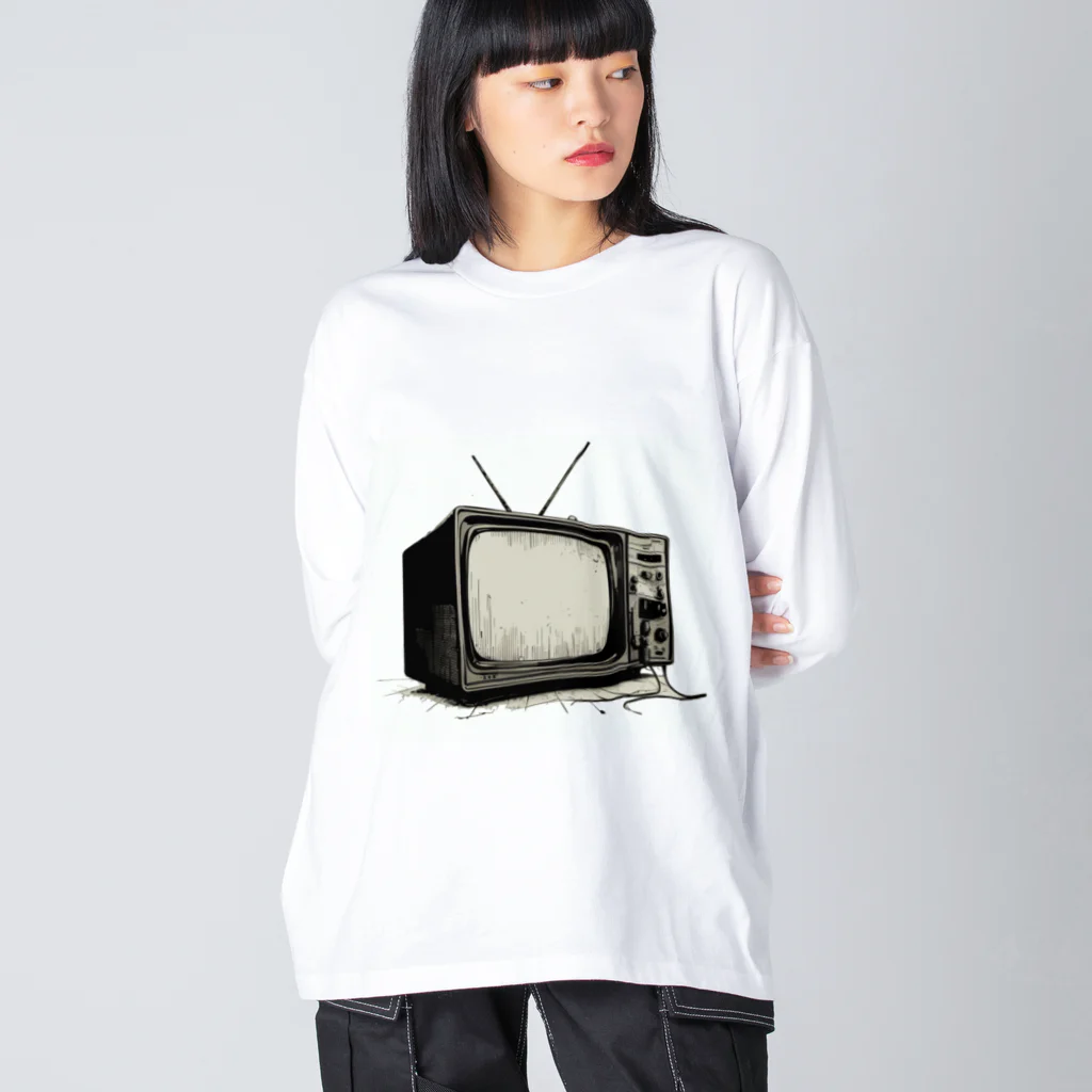 jamfish_goodiesの昭和テレビ Big Long Sleeve T-Shirt