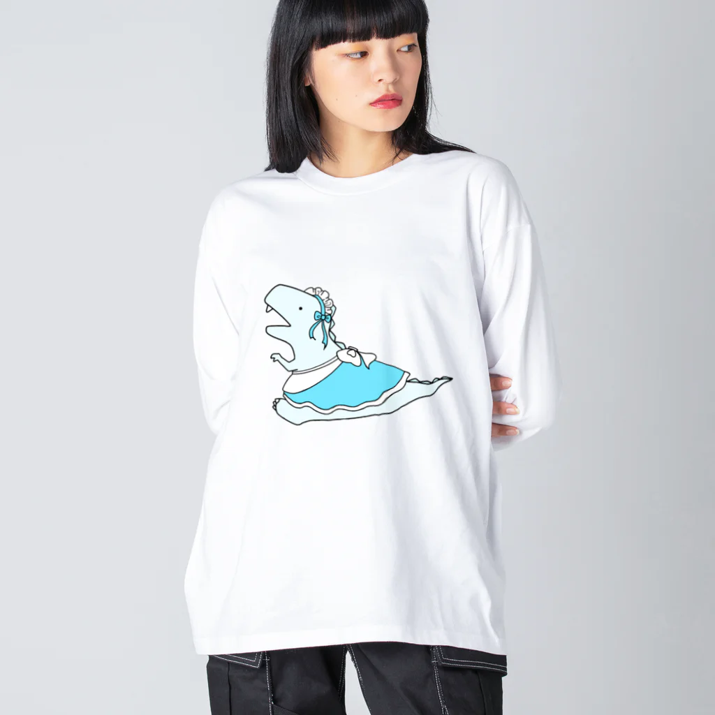 ご乱心ふれんずのメイドな恐竜 Big Long Sleeve T-Shirt