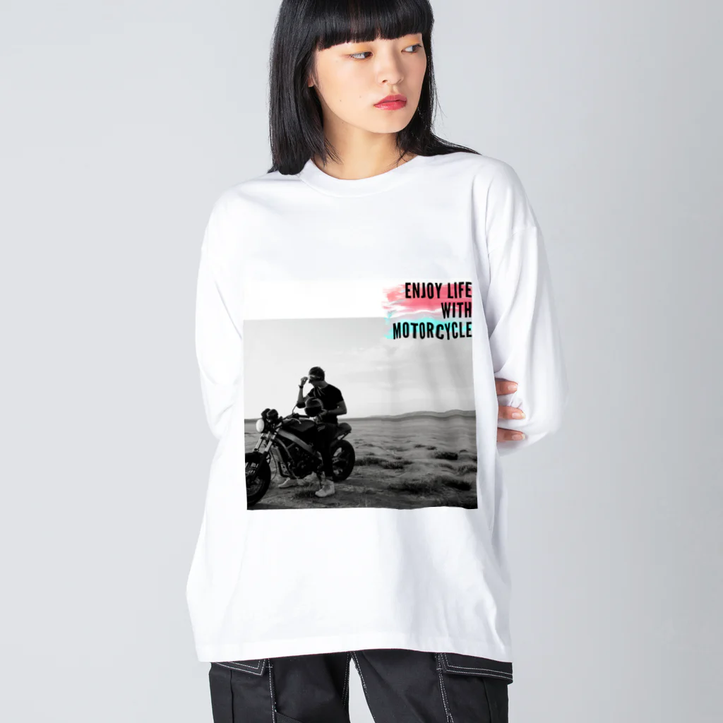 nijiiro-kujiraのバイクライフを楽しむシリーズ Big Long Sleeve T-Shirt