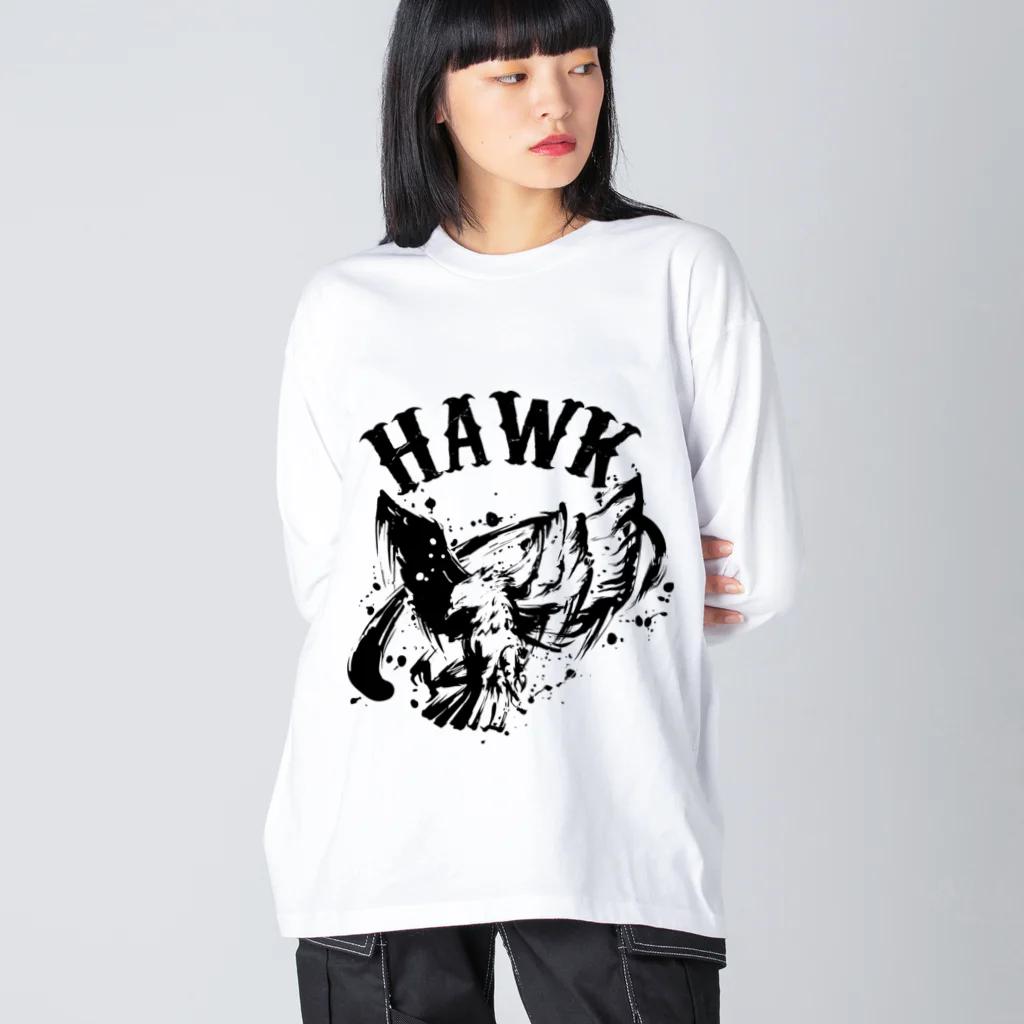 TRAVA design SHOPのHAWK Big Long Sleeve T-Shirt