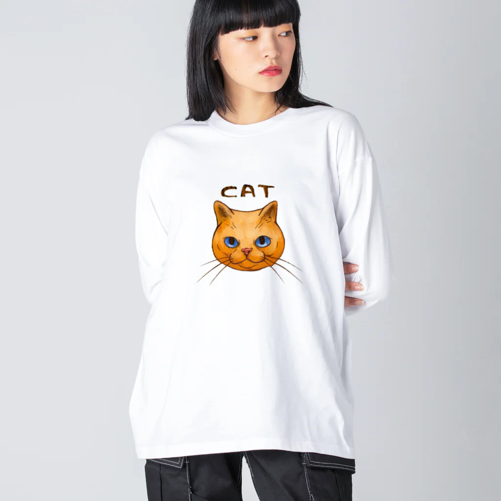 TAKE-TONのCAT Big Long Sleeve T-Shirt