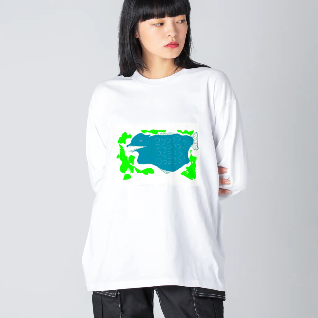 dot_exampleのさかな Big Long Sleeve T-Shirt