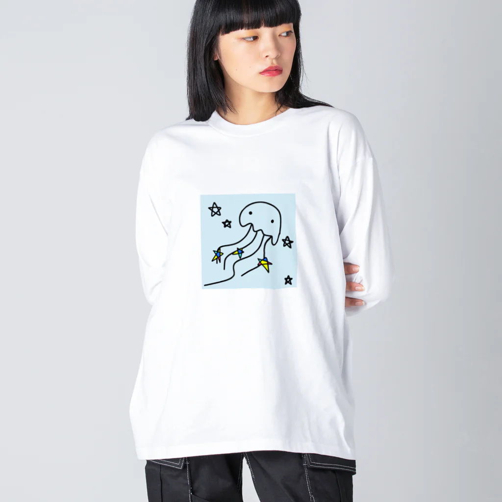 handmade asyouareの天の川のクラゲ Big Long Sleeve T-Shirt