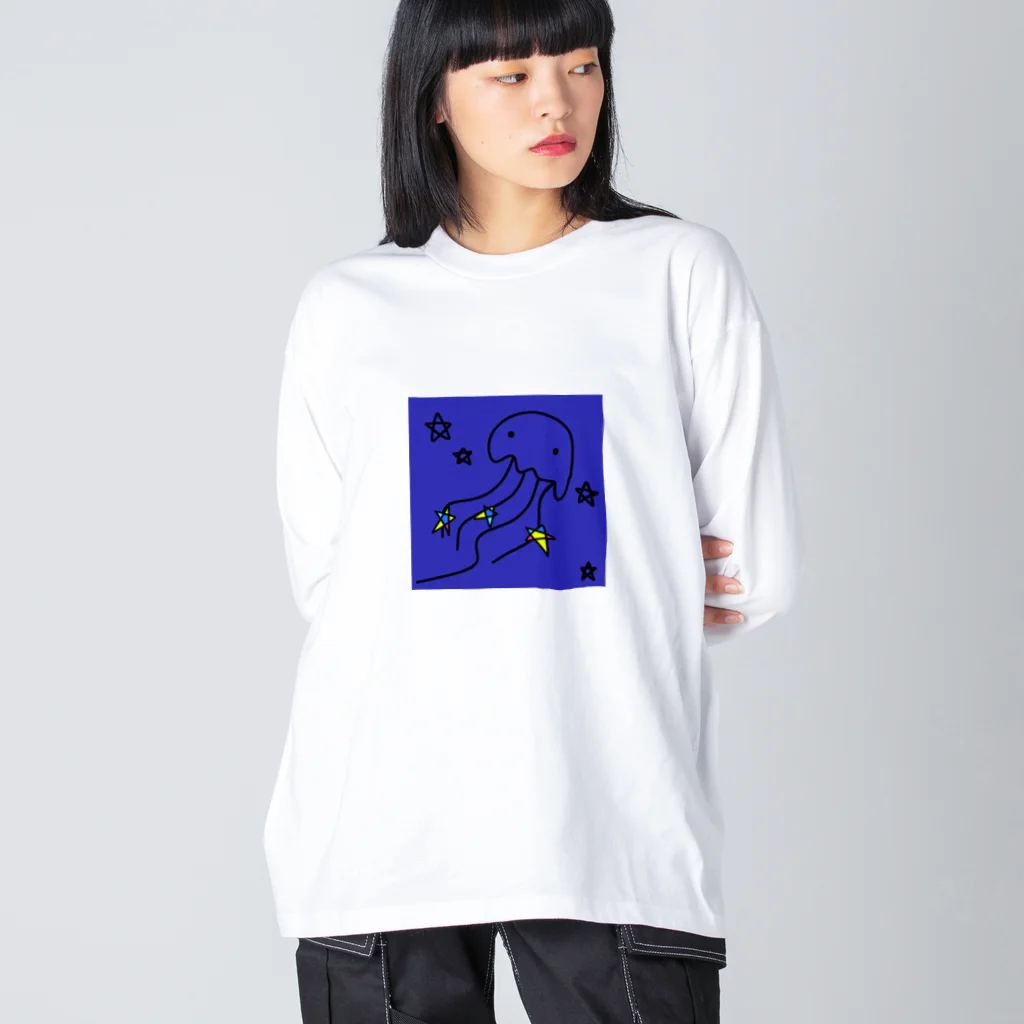 handmade asyouareの天の川クラゲ Big Long Sleeve T-Shirt