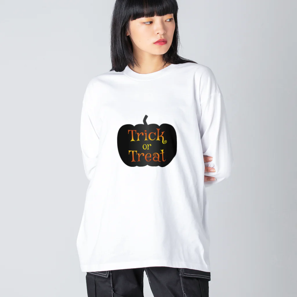 Drecome_Designのトリックオアトリートカボチャ Big Long Sleeve T-Shirt