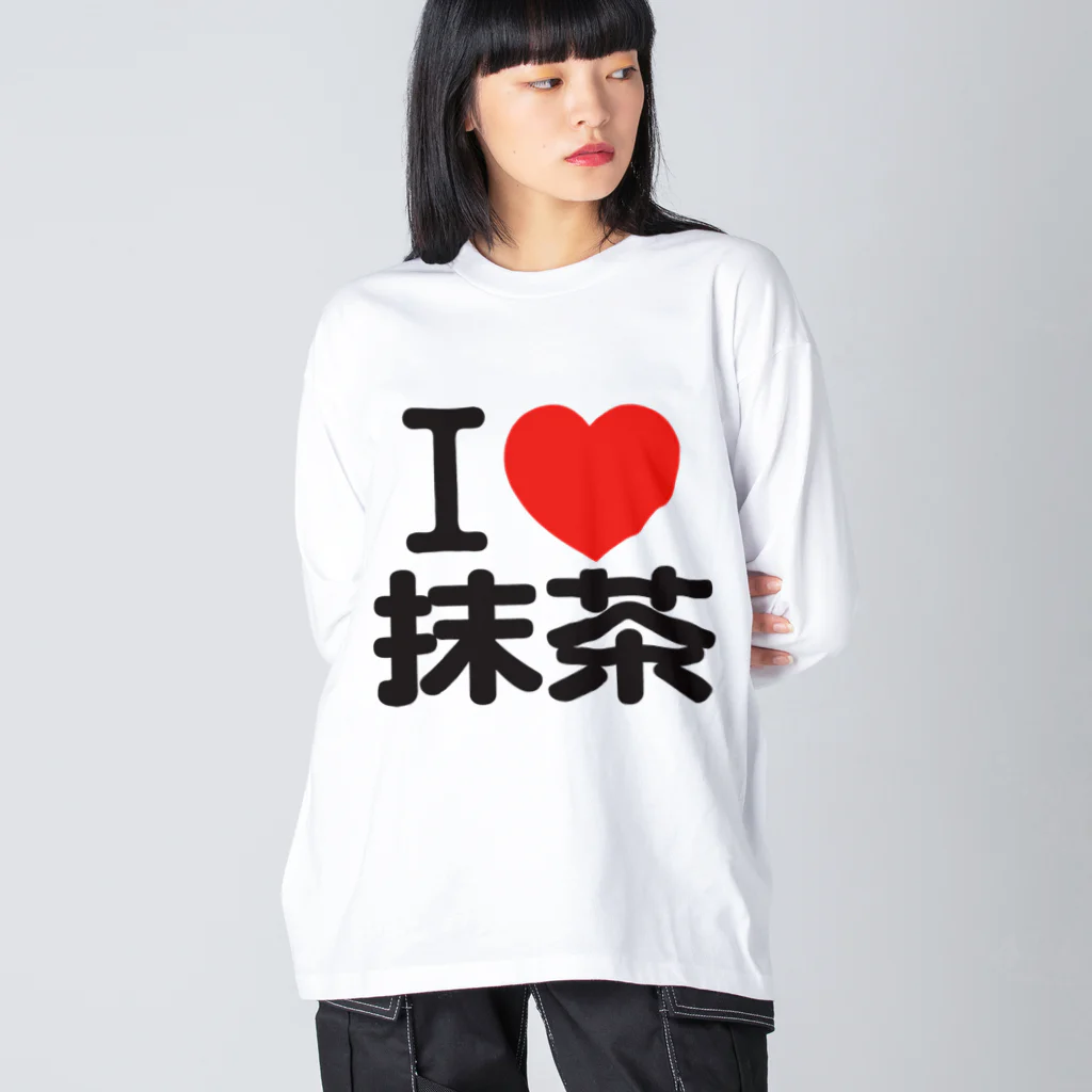 I LOVE SHOPのI LOVE 抹茶 Big Long Sleeve T-Shirt