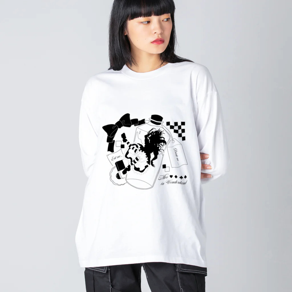 Iruseの落ち行くアリス ビッグシルエットロングスリーブTシャツ