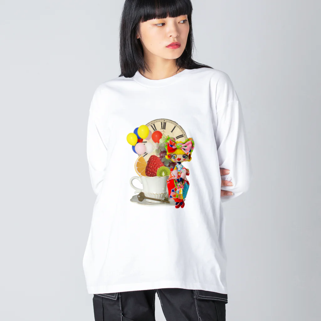 ニコリッペ のタイムスリップニコリッペ星人 Big Long Sleeve T-Shirt