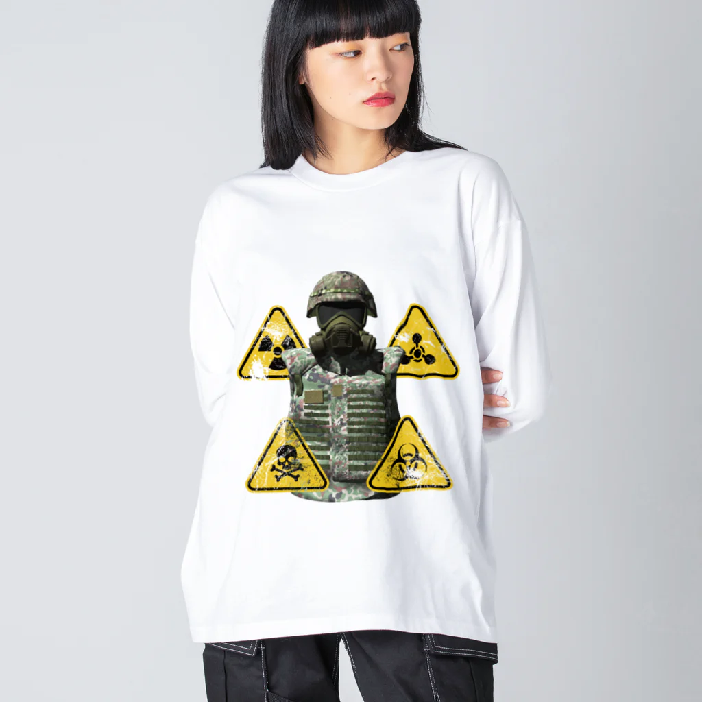 Y.T.S.D.F.Design　自衛隊関連デザインのNBC ビッグシルエットロングスリーブTシャツ