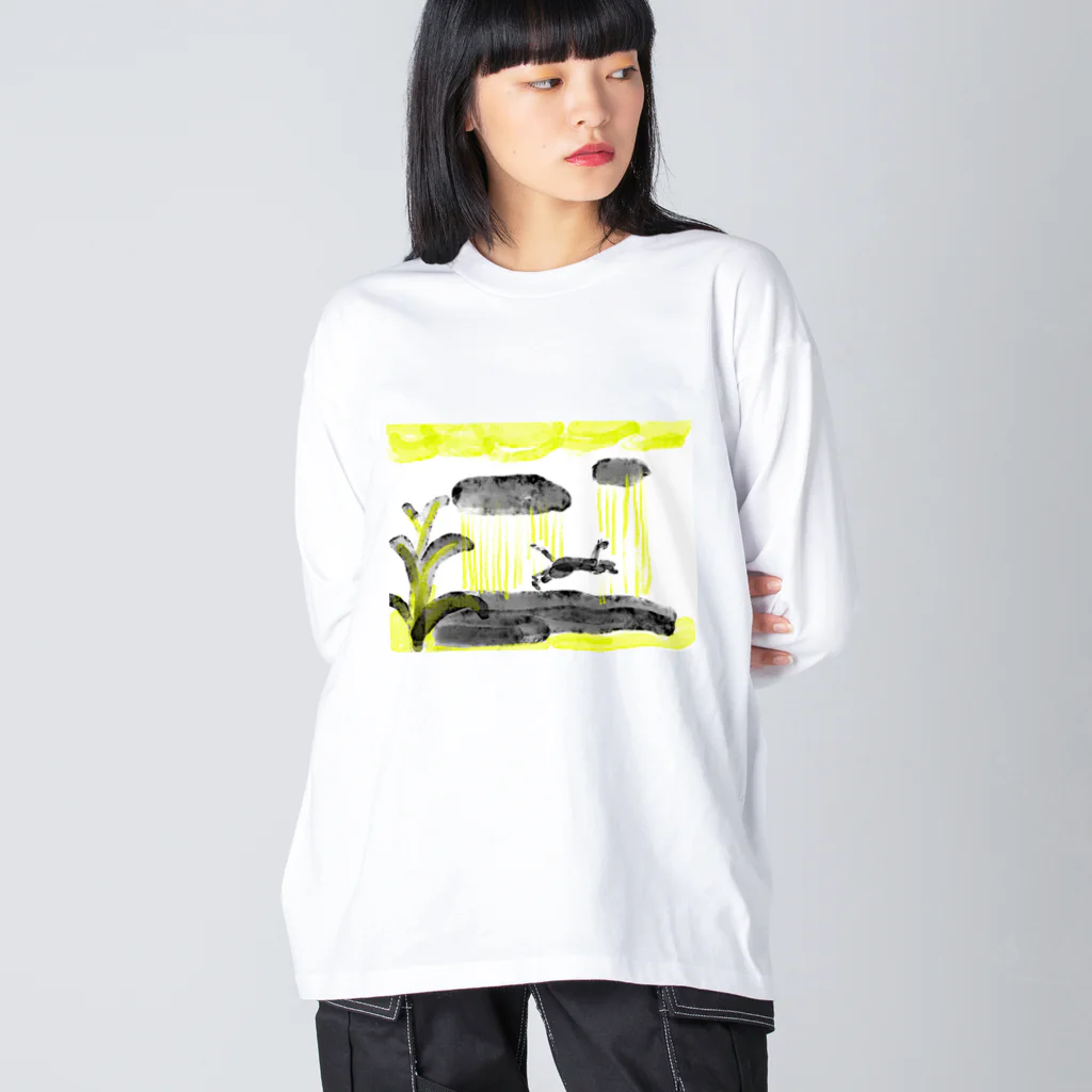 石川飴子の天気雨 Big Long Sleeve T-Shirt