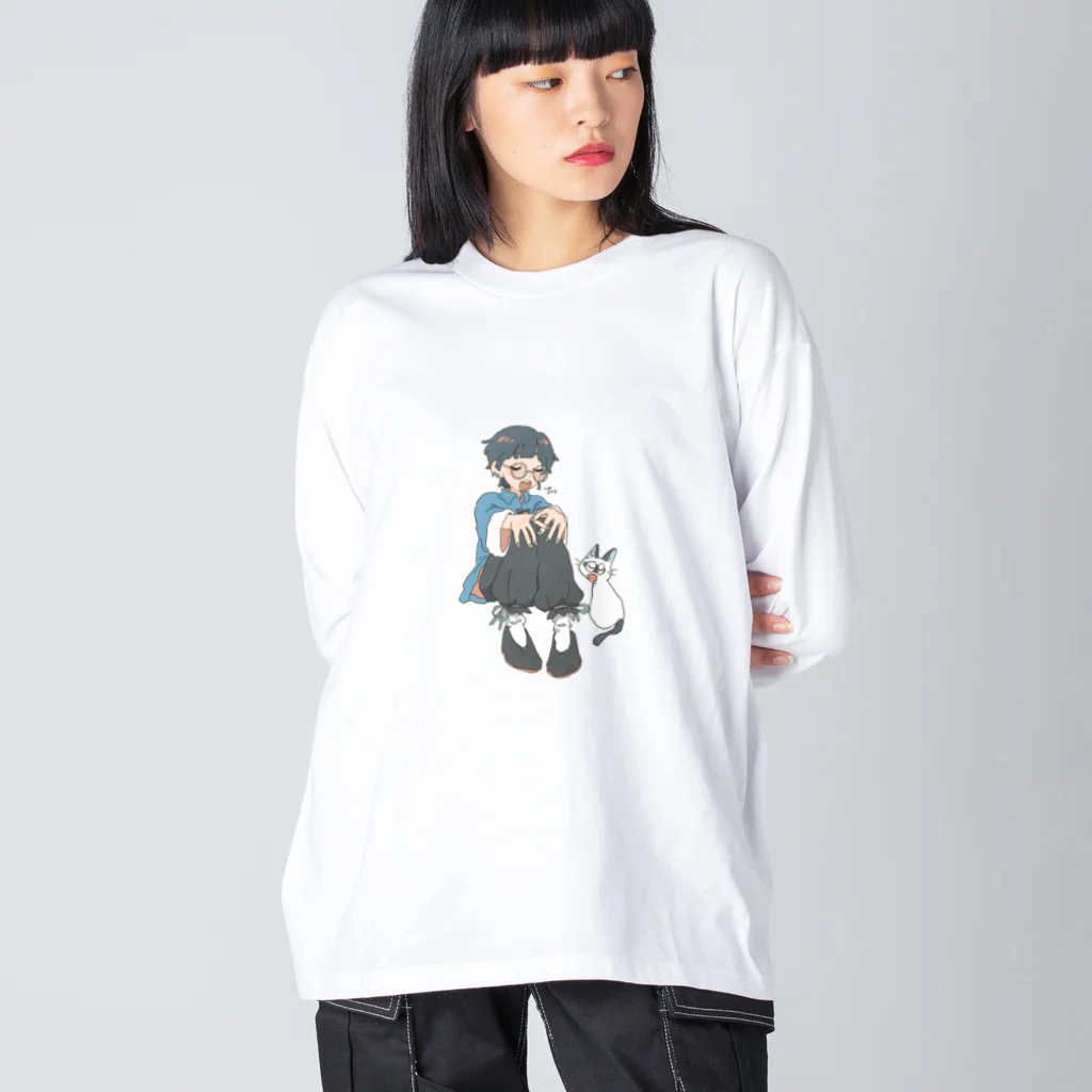 じろのチャイナ服の子 Big Long Sleeve T-Shirt