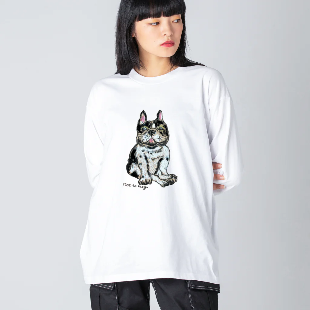 noe_to_meg (ノエとめぐ)のにんまりパイドブヒ Big Long Sleeve T-Shirt