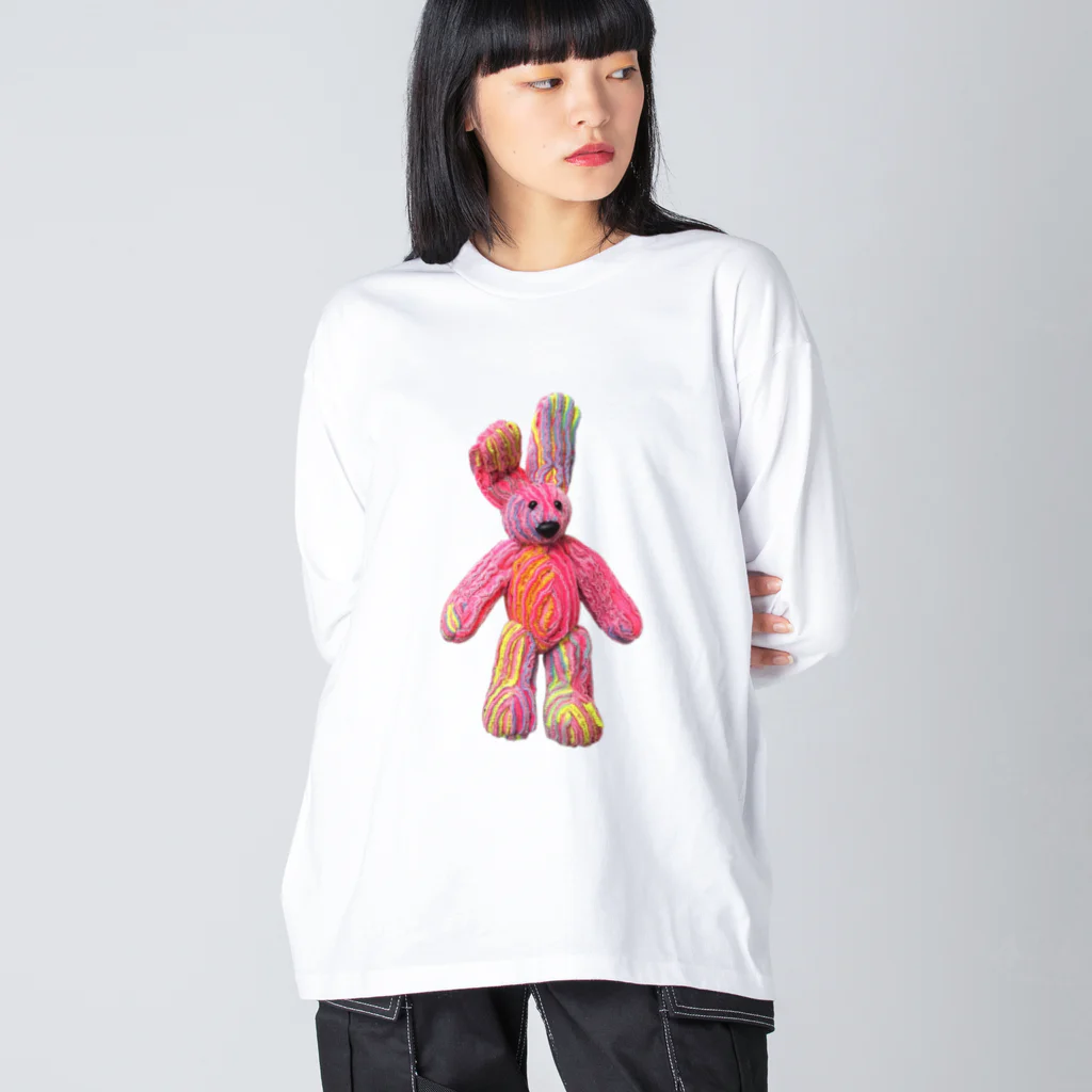 NAKED QUILTのウサチャ Big Long Sleeve T-Shirt