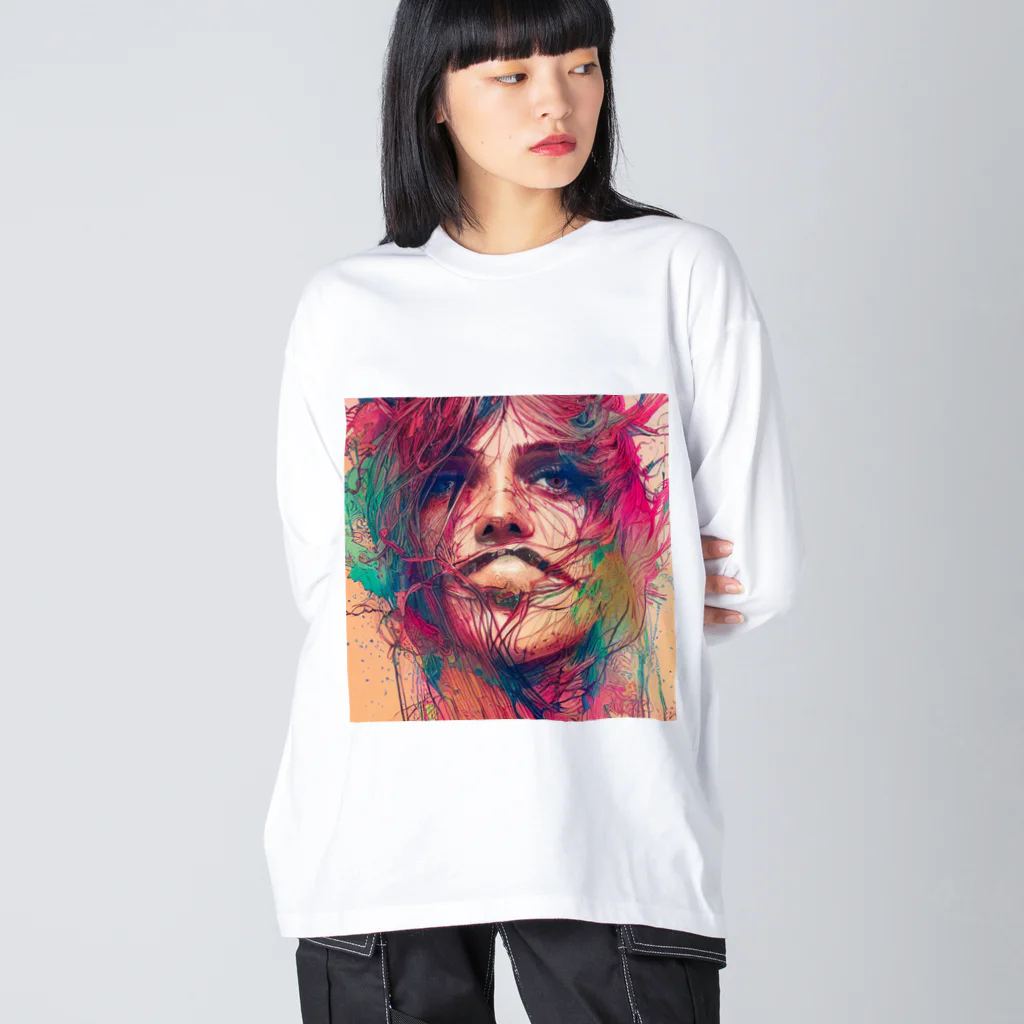 大人の事情の感情ガール Big Long Sleeve T-Shirt