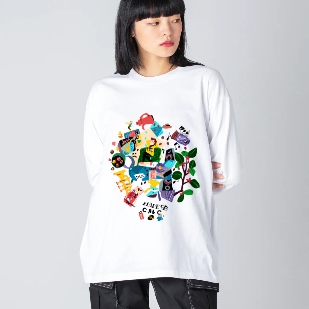 hilo tomula トムラ ヒロのMade Of CMC  Color ビッグシルエットロングスリーブTシャツ