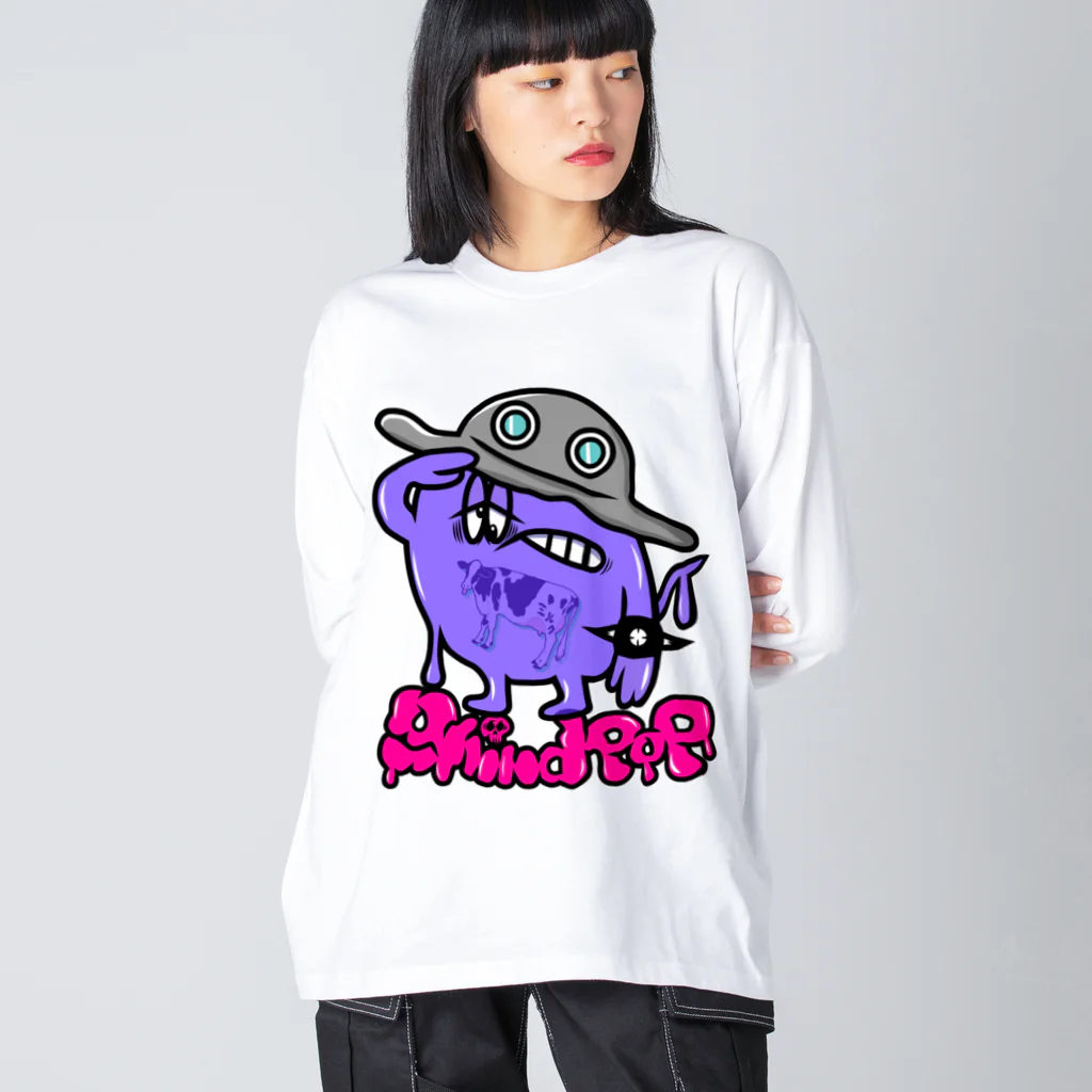 grind popのgp-インベーダーくんとキャトルミューティレーション Big Long Sleeve T-Shirt