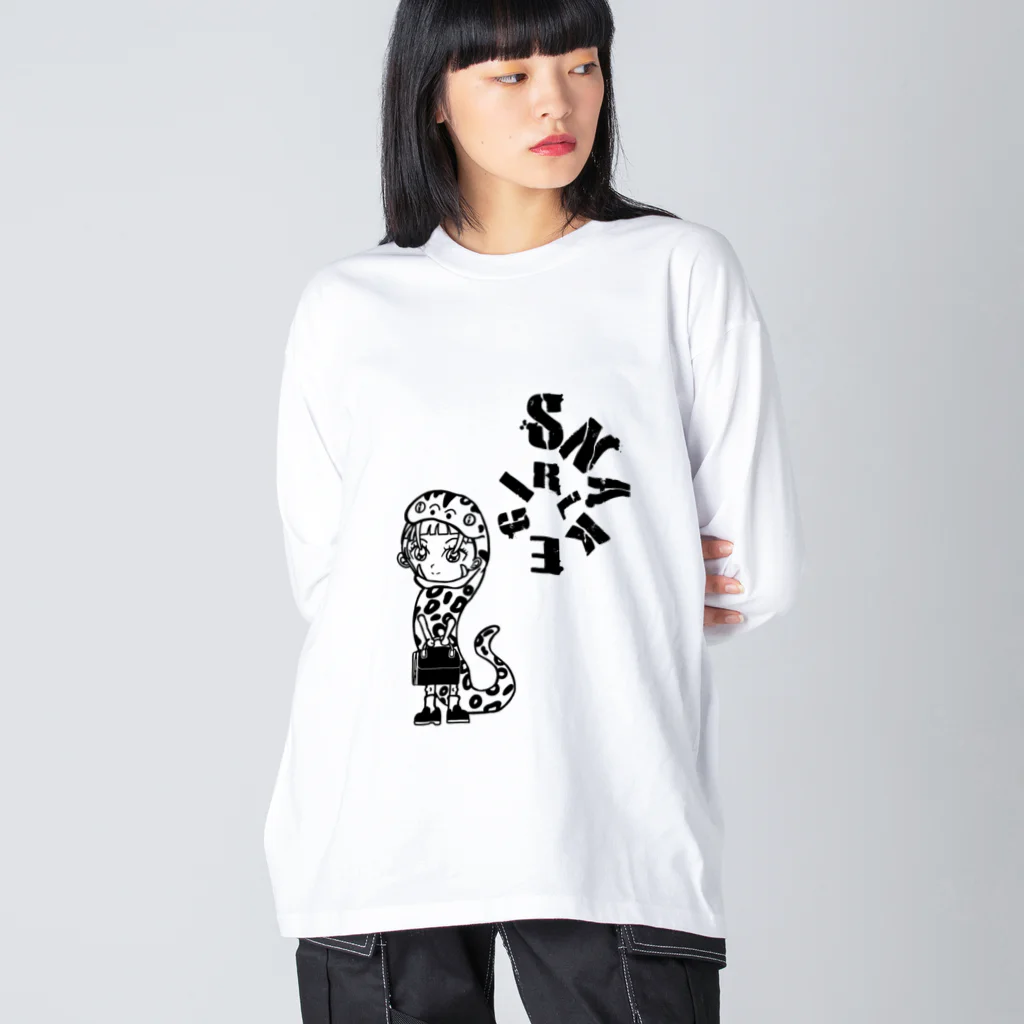 akapantoriのSNAKEGIRL Big Long Sleeve T-Shirt