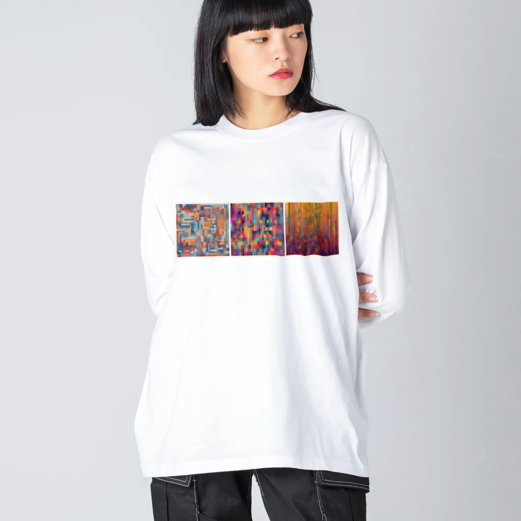 ABP’s Artworksのモザイクアート ビッグシルエットロングスリーブTシャツ