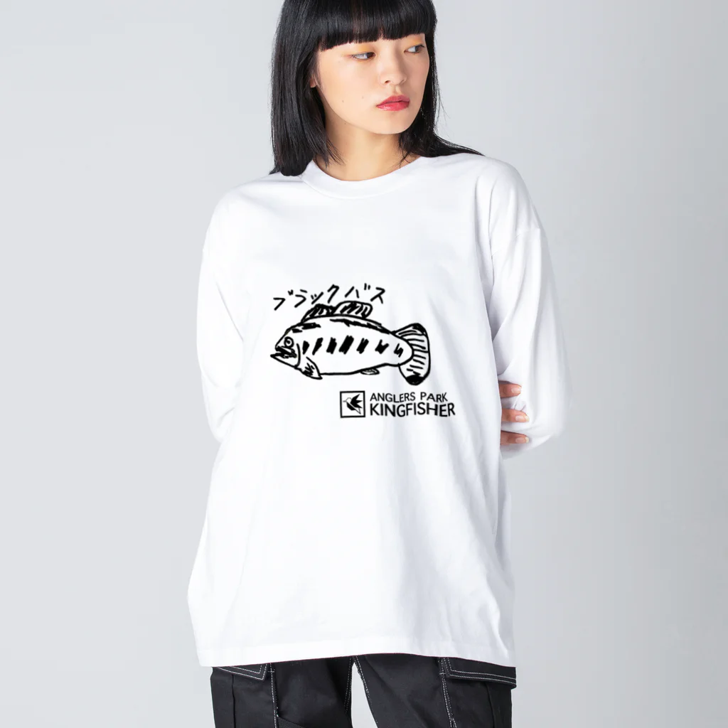 anglerspark_kingfisherのKoki OKAGAWA -Black BASS- ビッグシルエットロングスリーブTシャツ