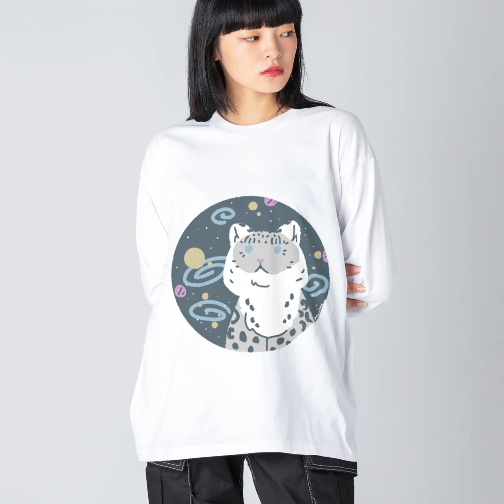 まりもの宇宙ユキヒョウ Big Long Sleeve T-Shirt