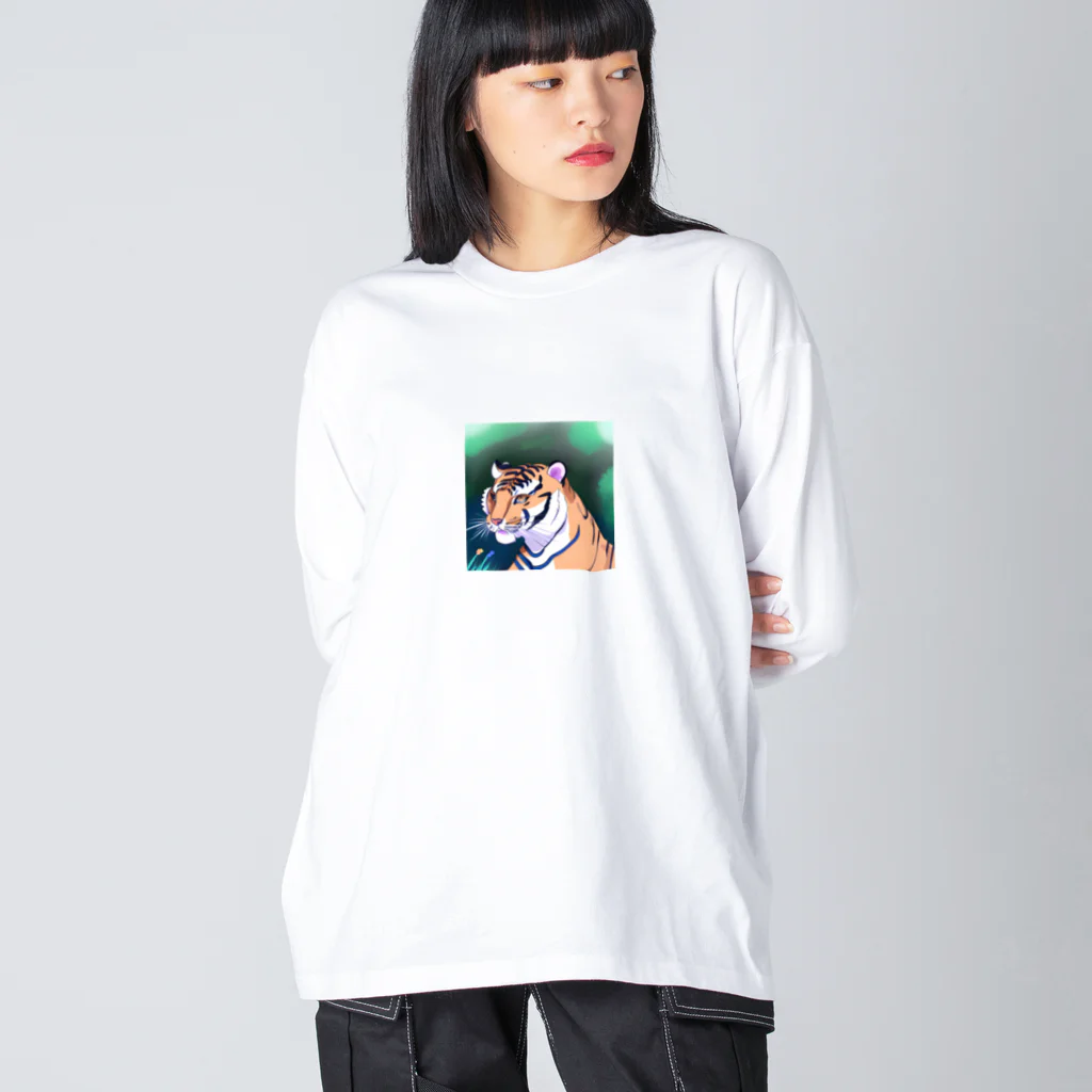 三好結衣のタイガーくん Big Long Sleeve T-Shirt