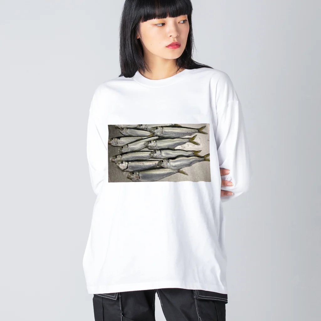 さかなっちのママカリッチ　さかな Big Long Sleeve T-Shirt