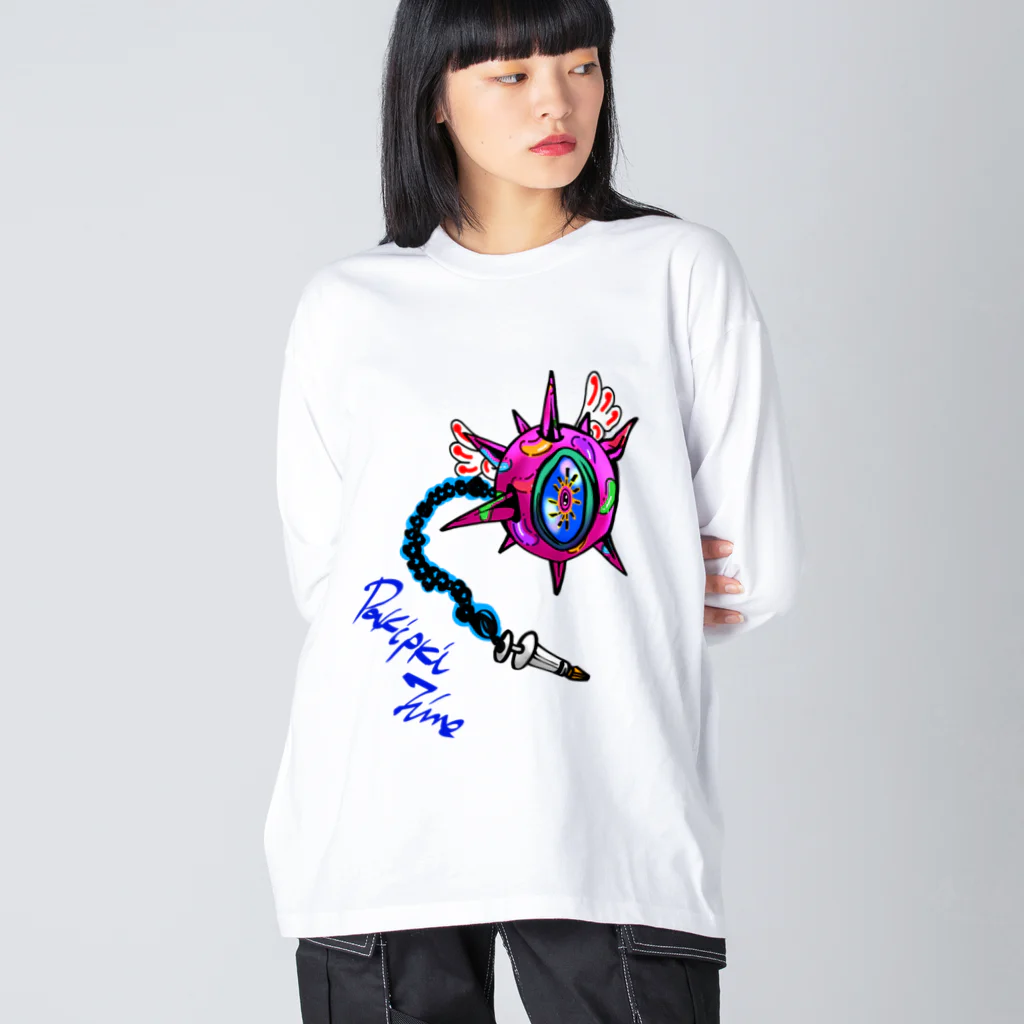 JINPIN (仁品)のパキッとフライングアイ Big Long Sleeve T-Shirt