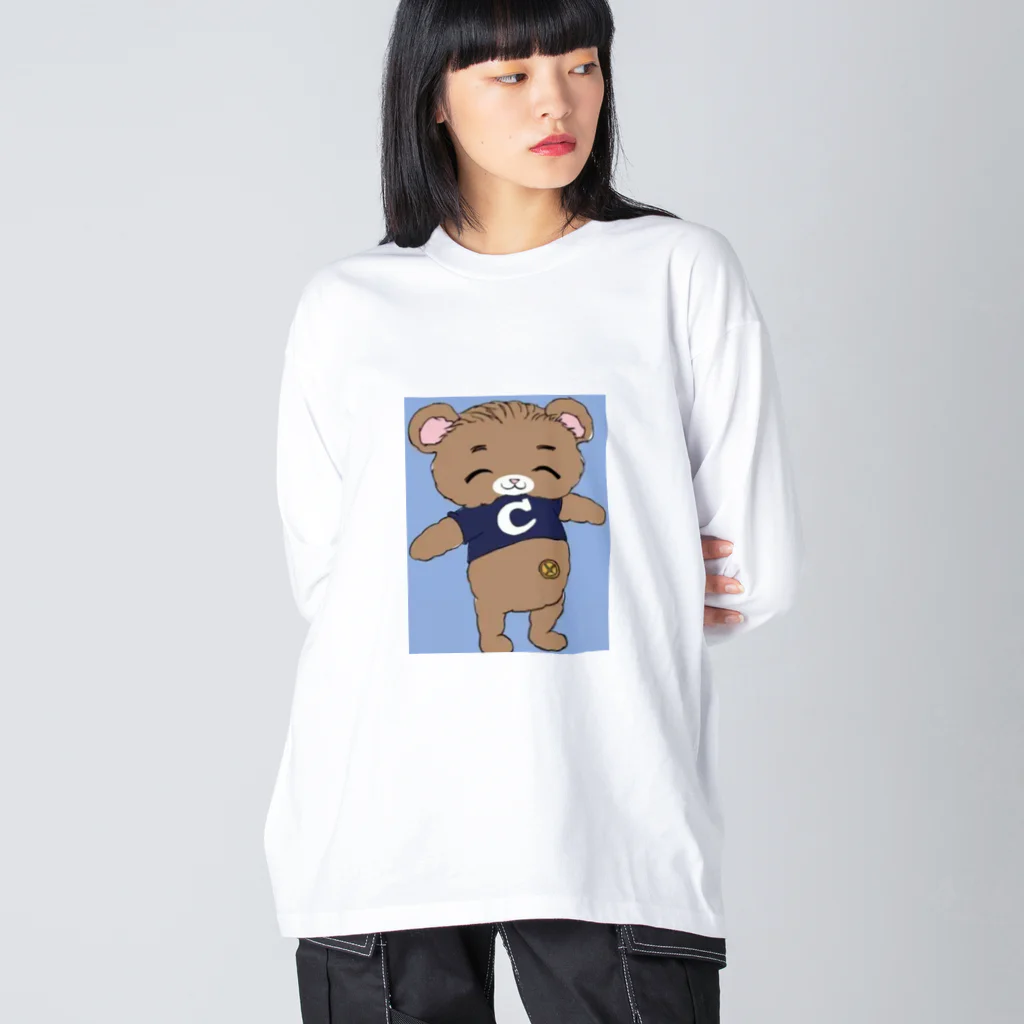 しばけんちゃんのきゃわなぐま ビッグシルエットロングスリーブTシャツ