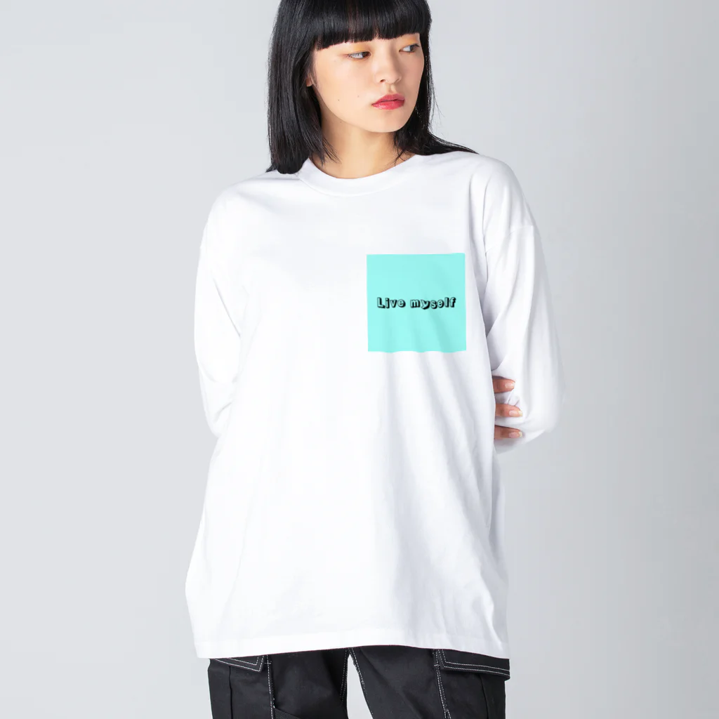 Billion HackのLive myself ビッグシルエットロングスリーブTシャツ