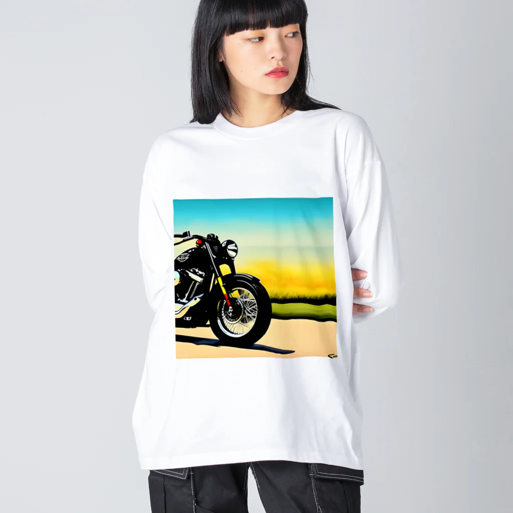 転倒無視のビンテージスポーツスター Big Long Sleeve T-Shirt