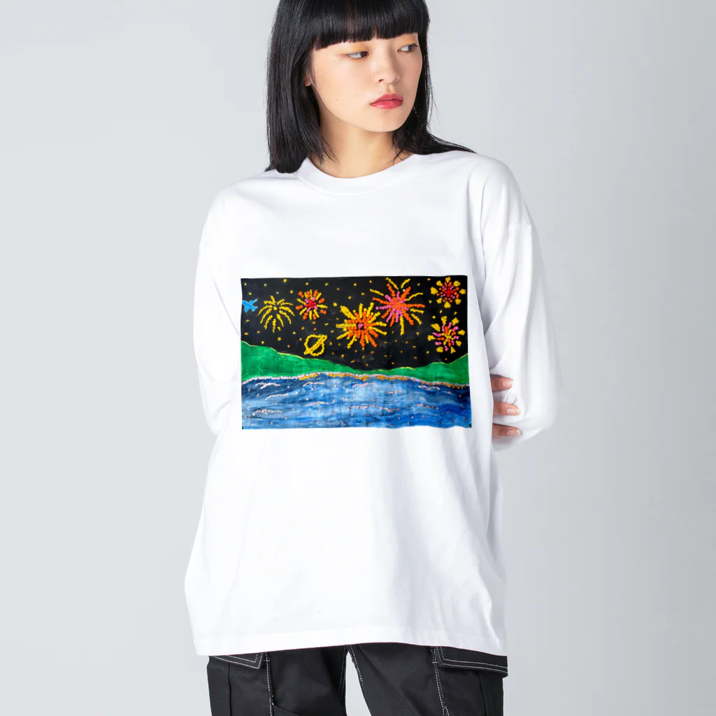 社会福祉法人　真奉会の2023.8ワークショップあいら（壁画） Big Long Sleeve T-Shirt