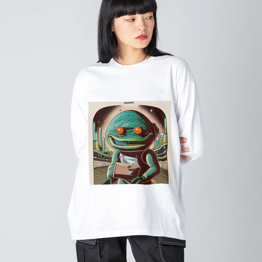 献血するドラキュラの宇宙人シリーズ Big Long Sleeve T-Shirt