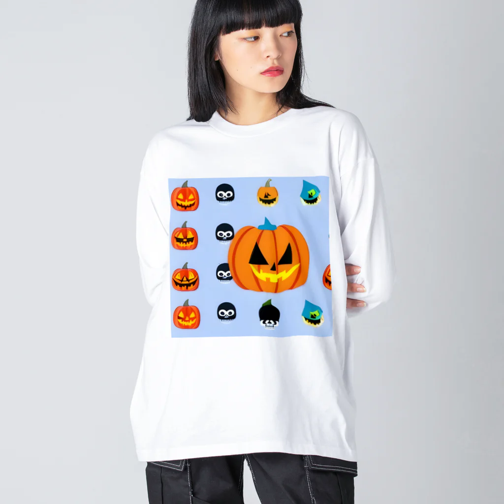 ごま塩のカボチャん Big Long Sleeve T-Shirt