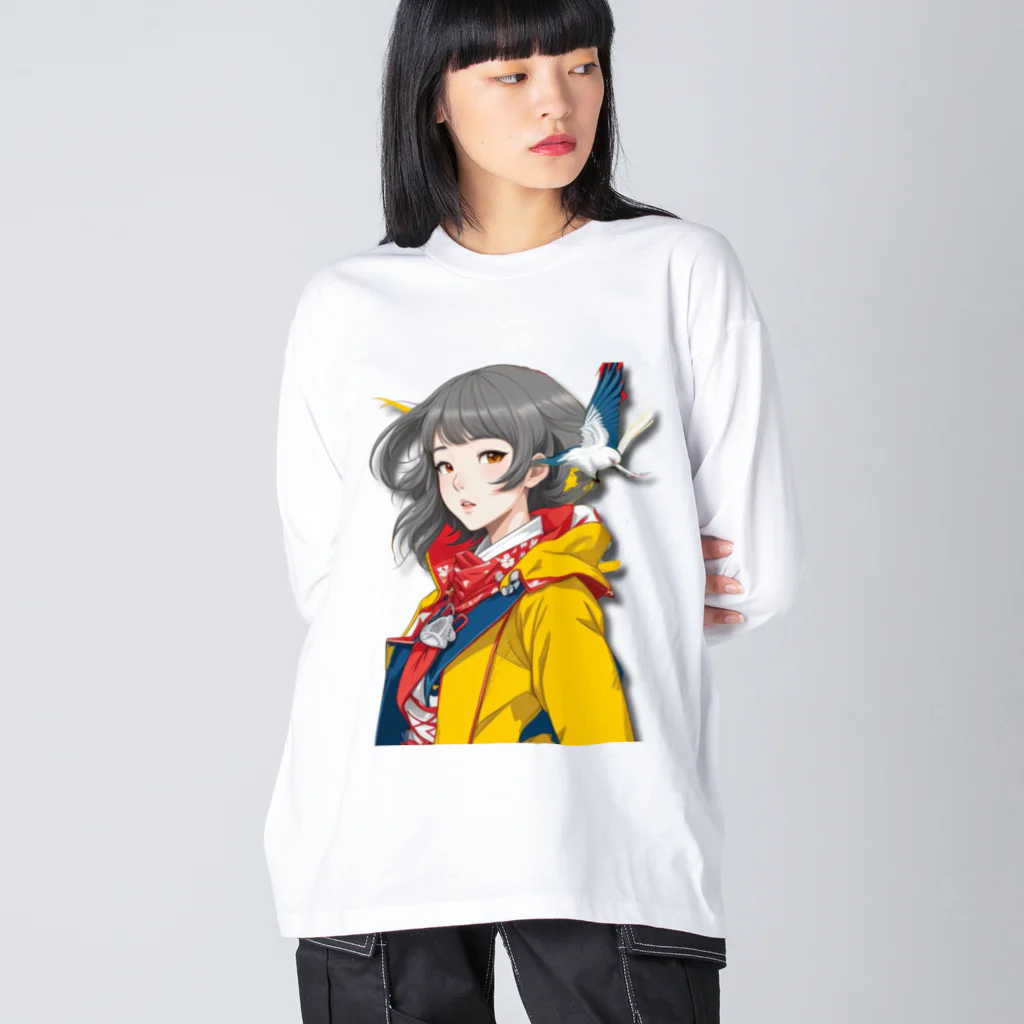 大正レトロJYOSIの大正レトロJYOSI　レイナ Big Long Sleeve T-Shirt