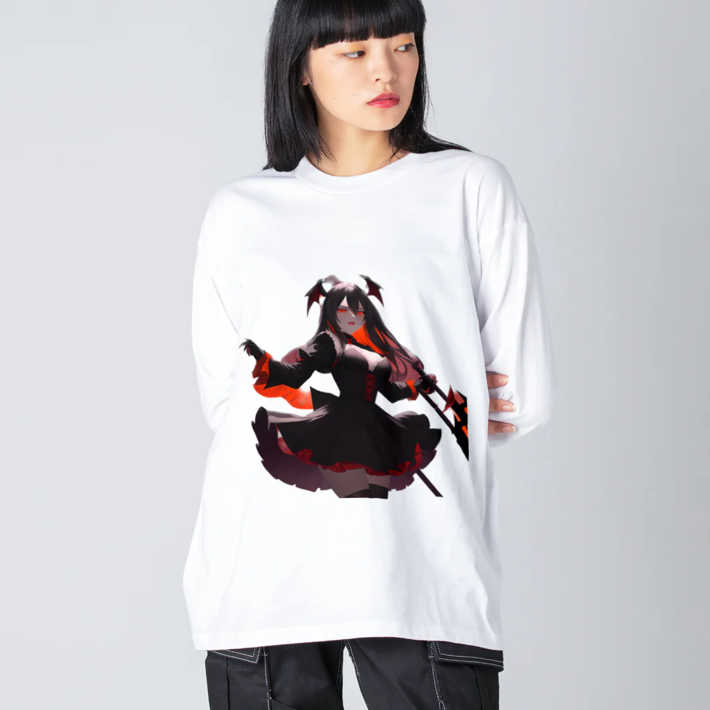 D.M@WORLDのドラキュラ安子さん Big Long Sleeve T-Shirt