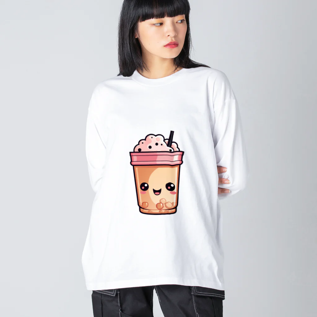 Vasetti_pressのタピオカミルクティー Big Long Sleeve T-Shirt