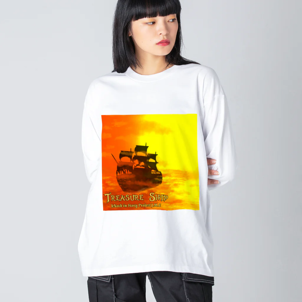 🌕朧月夜と紅茶時間☕️🫖のTREASURE SHIP ビッグシルエットロングスリーブTシャツ