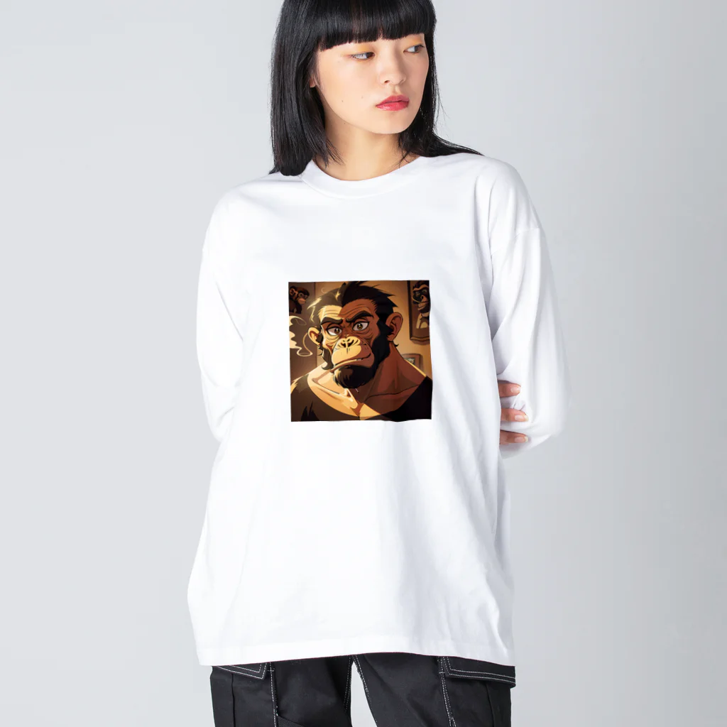 schaalの退屈な類人猿 Big Long Sleeve T-Shirt