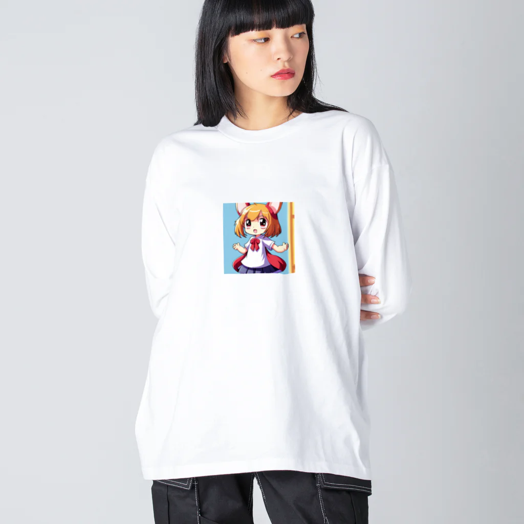 pixel-martのラビちゃん Big Long Sleeve T-Shirt