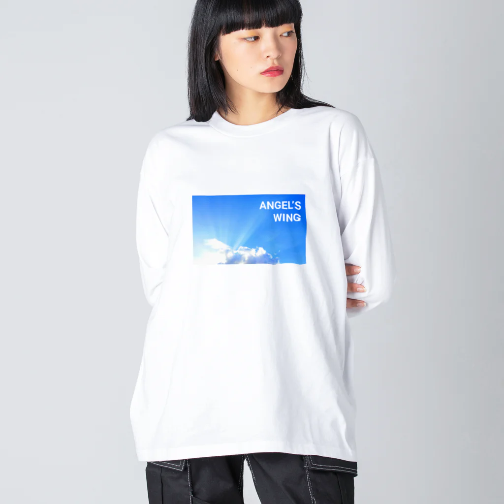 kazu_gの天使の羽！ ANGEL’S  WING ビッグシルエットロングスリーブTシャツ