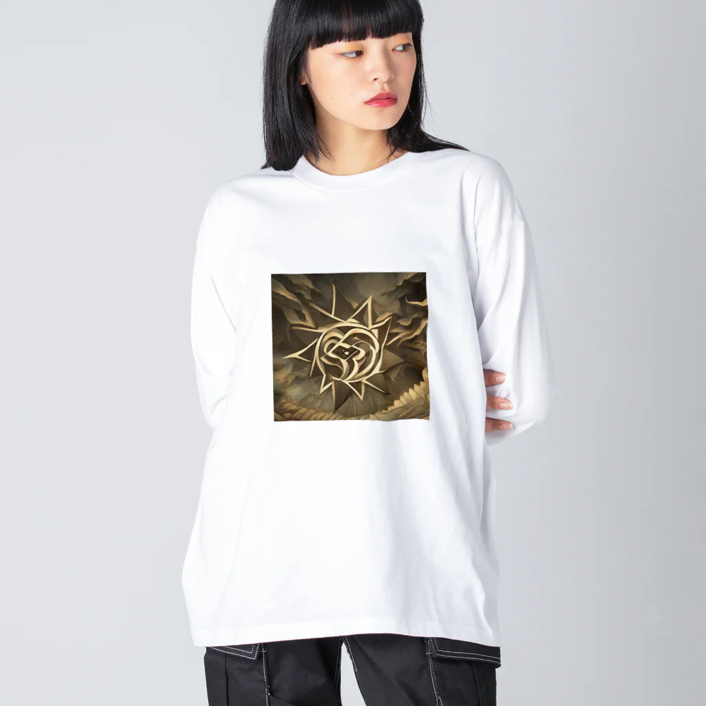 TAIYO 猫好きの太陽アート加工 Big Long Sleeve T-Shirt