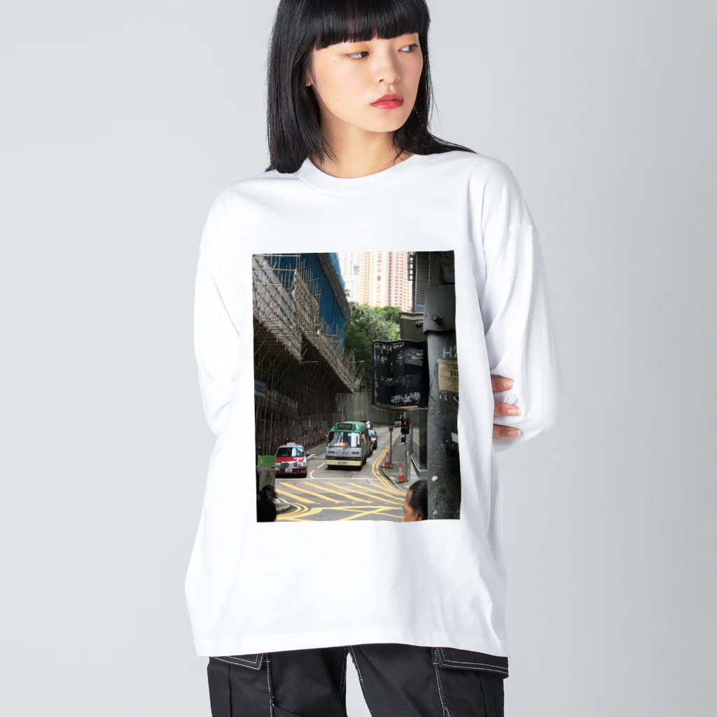 kyurakkoのHONG KONG CENTRAL  ビッグシルエットロングスリーブTシャツ