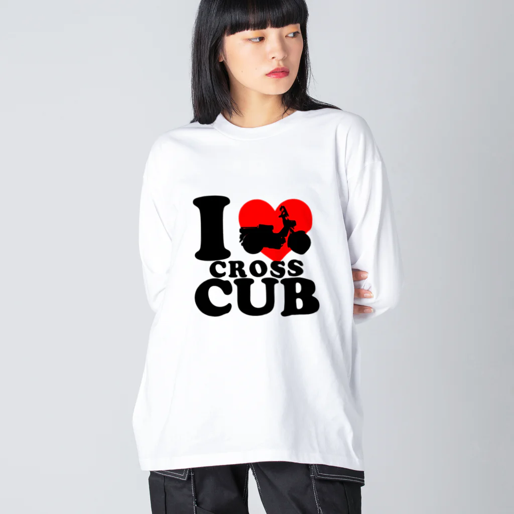 itacubのI ♡ CROSSCUB ビッグシルエットロングスリーブTシャツ