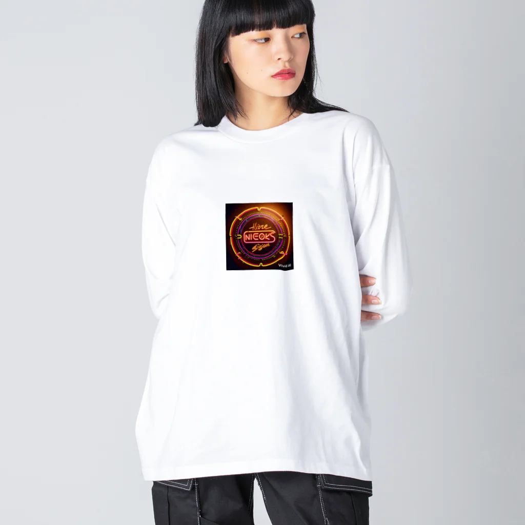 成田ナシロのネオンアイテム Big Long Sleeve T-Shirt