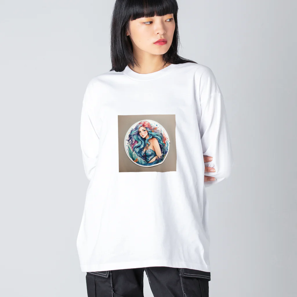 sagimoriのマーメイド Big Long Sleeve T-Shirt