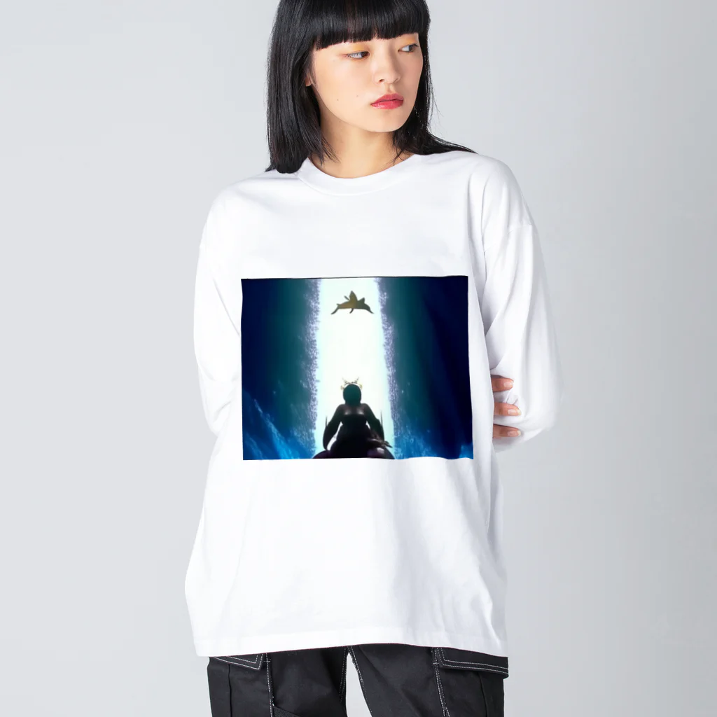 さすが忍者キタナイのさすが深海怖いシリーズ Big Long Sleeve T-Shirt