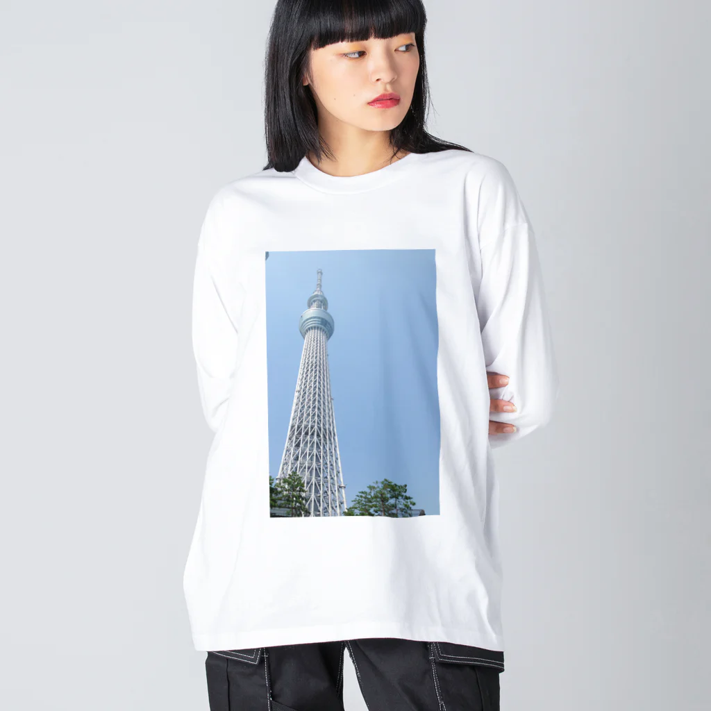 kyurakkoのTOKYO SKYTREE ビッグシルエットロングスリーブTシャツ