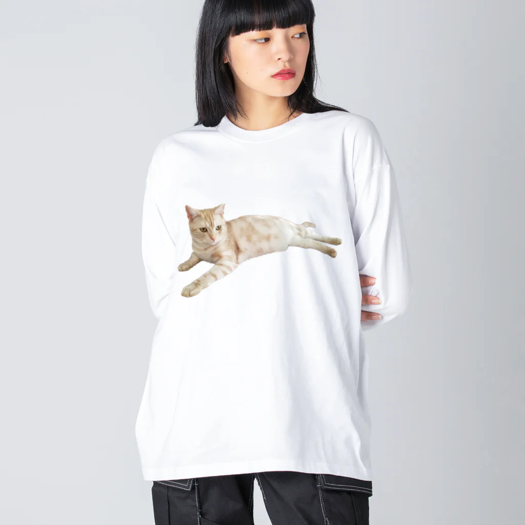 SOMARI_SATOのぐ〜たらねこ ビッグシルエットロングスリーブTシャツ