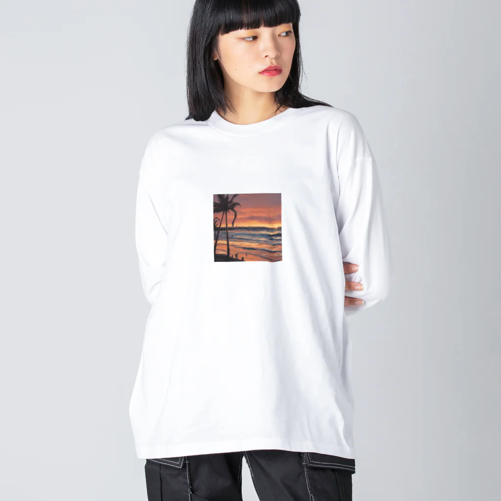 cotaのサンセットビーチ Big Long Sleeve T-Shirt