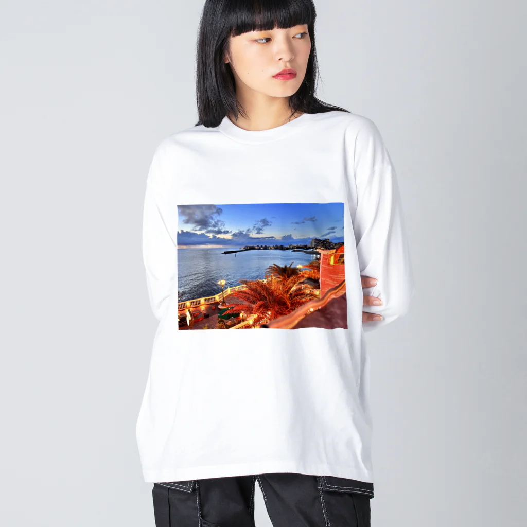 IWAKICHIの沖縄/アメリカンビレッジ(#リゾート#沖縄#ペアルック) Big Long Sleeve T-Shirt